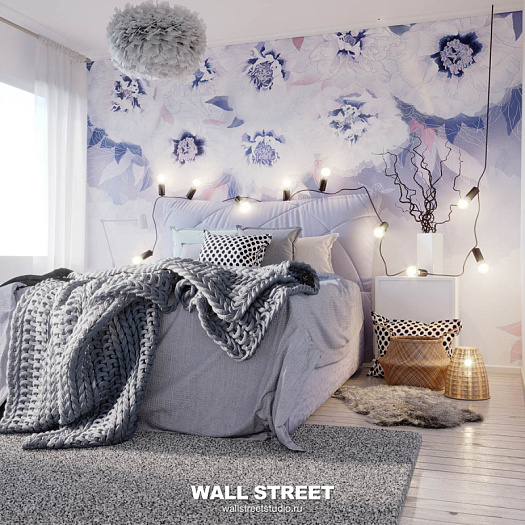 Фотообои в интерьере артикул Florescence 1, FLORESCENCE, Wall street Фотообои в интерьере артикул Florescence 1, FLORESCENCE, Wall street