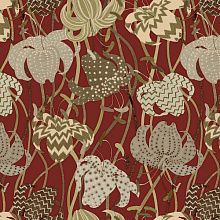 Бежево-красные обои Sirpi Missoni Home 3 M3A 10232