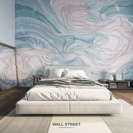 Фотообои в интерьере артикул Waves 5, ВОЛНЫ / WAVES, Wall street